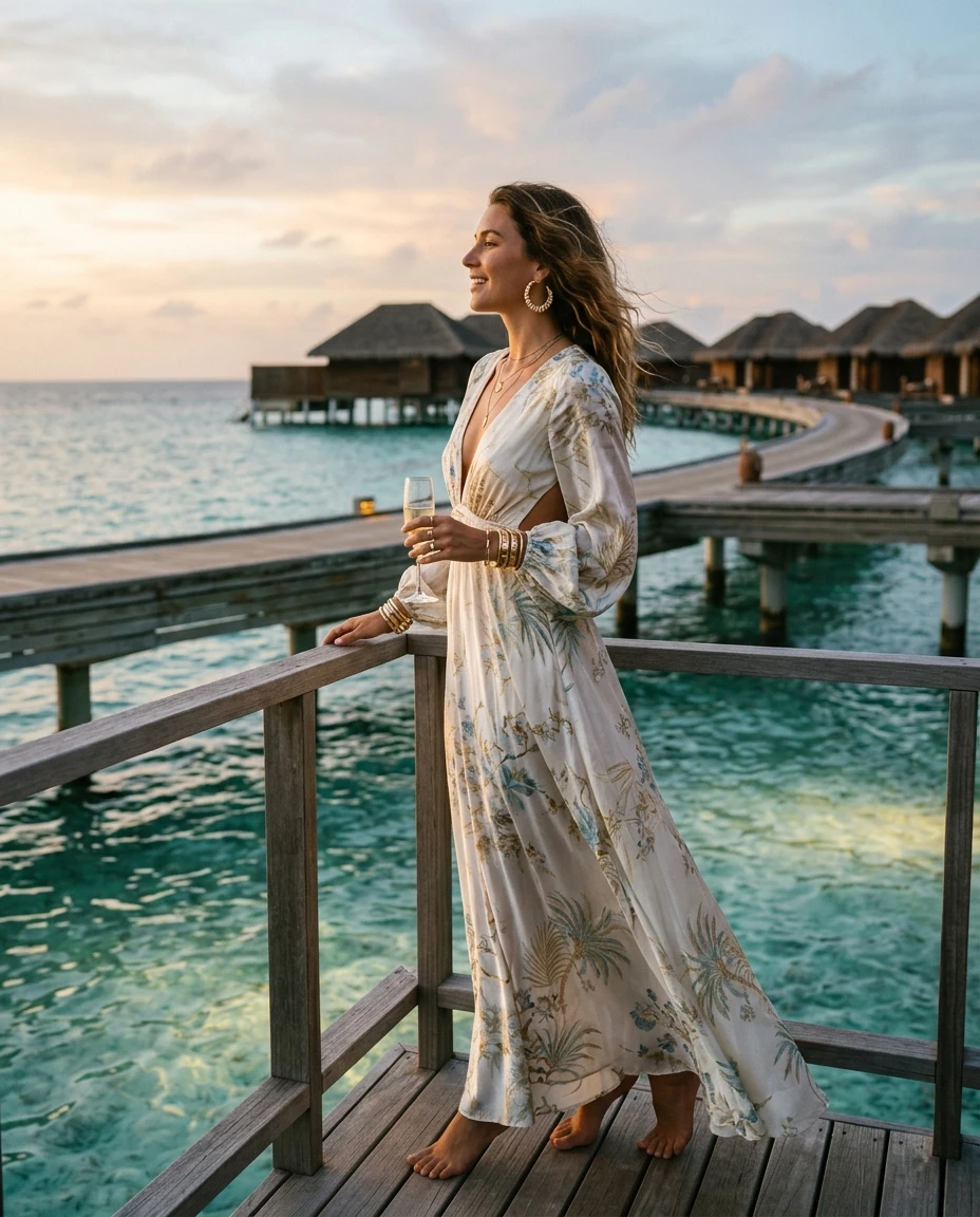 Gemma Deeks Style Guide: Resort Wear Birthday in Maldives Summer 2026