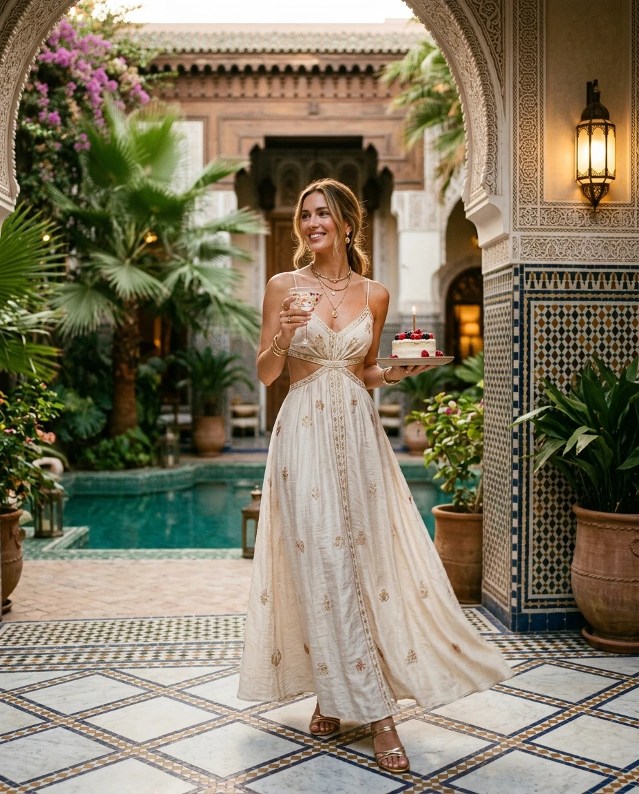 Gemma Deeks Style Guide: Resort Wear Birthday in Marrakech Summer 2026