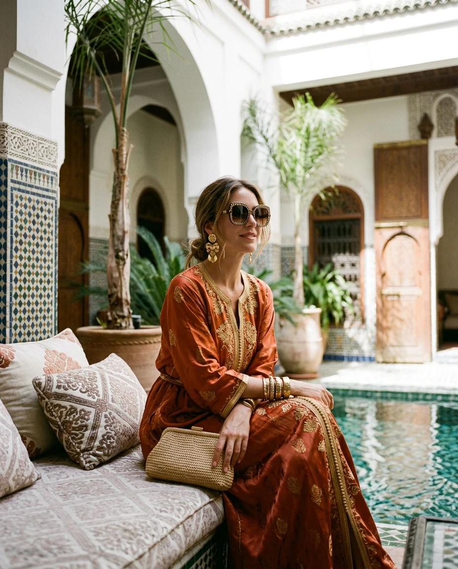 Gemma Deeks Style Guide: Resort Wear Birthday in Moroco Summer 2026