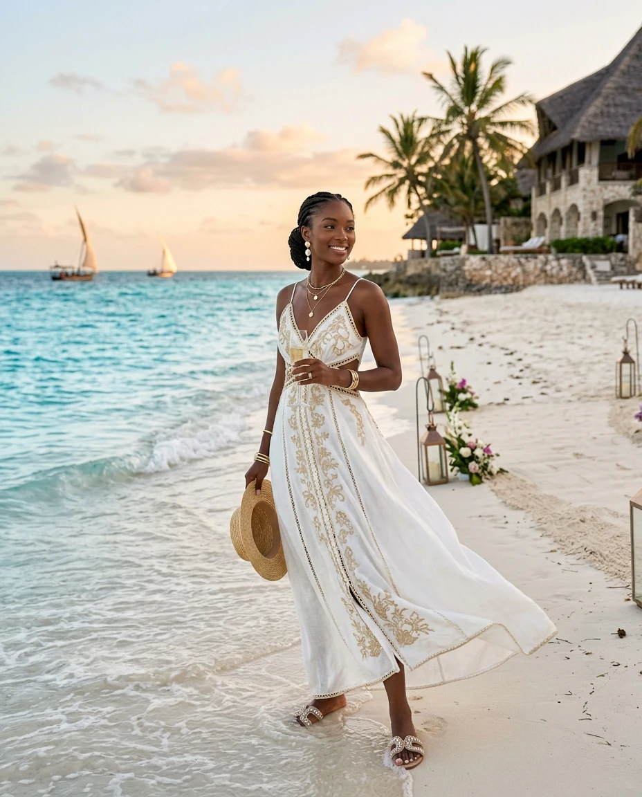 Gemma Deeks Style Guide: Resort Wear Birthday in Zanzibar Summer 2026