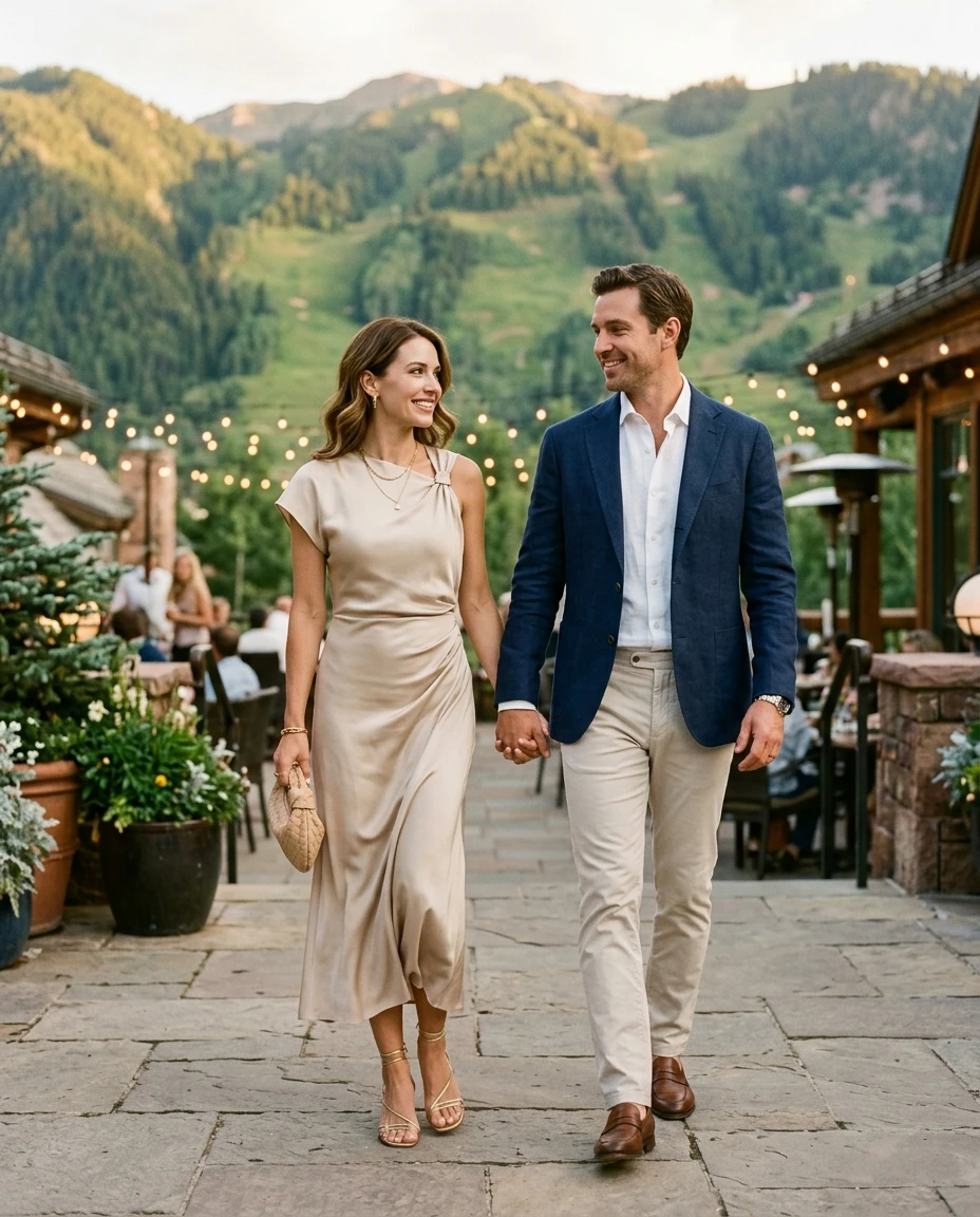 Gemma Deeks Style Guide: Resort Wear Date night in Aspen Summer 2026