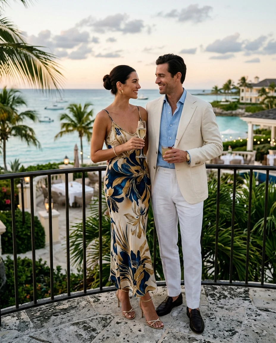 Gemma Deeks Style Guide: Resort Wear Date night in Bahamas Summer 2026