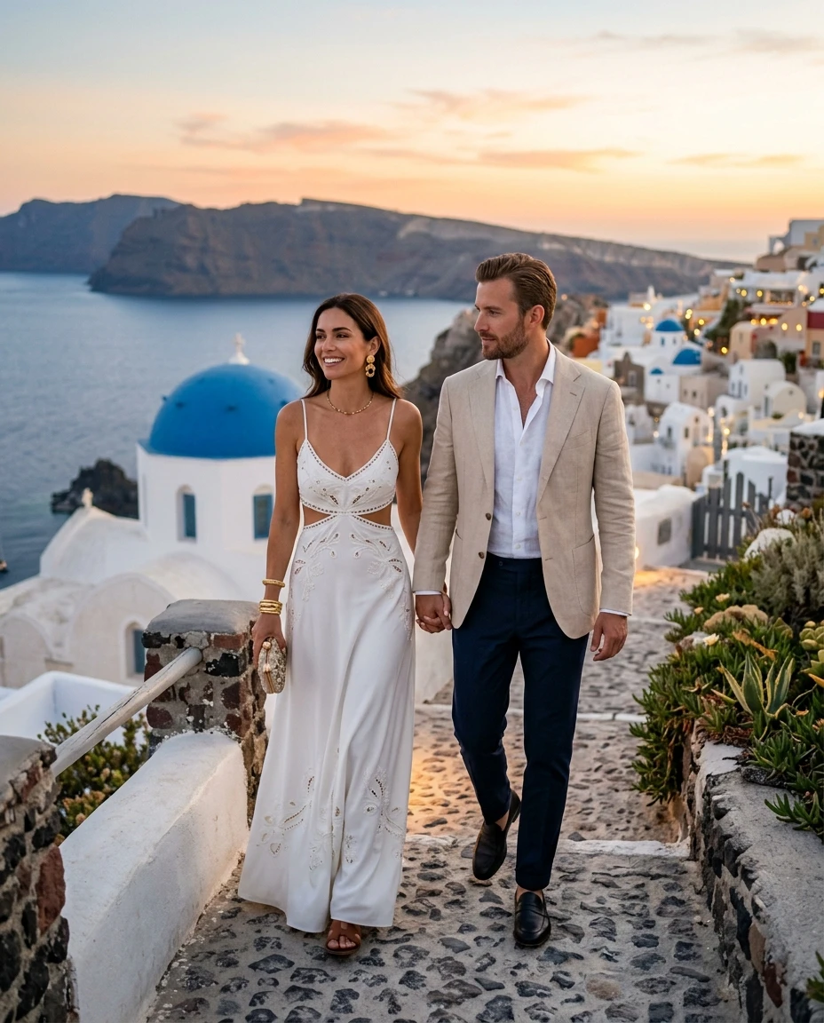 Gemma Deeks Style Guide: Resort Wear Date night in Greece Summer 2026