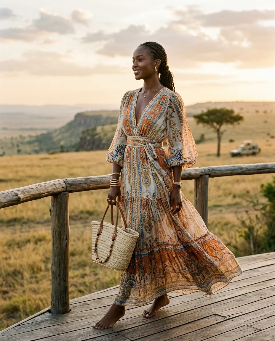 Gemma Deeks Style Guide: Resort Wear Designer Summer Dresses in Kenya Summer 2026