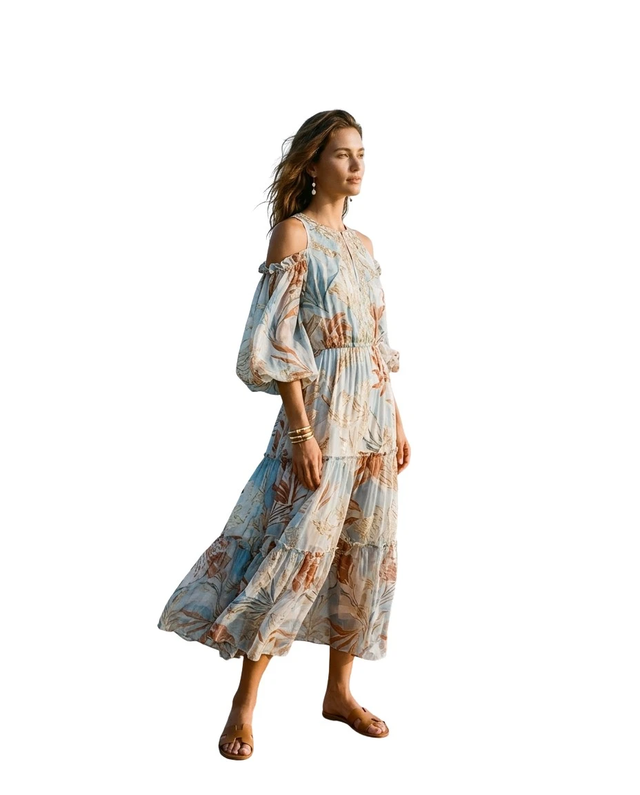 Gemma Deeks Style Guide: Resort Wear Designer Summer Dresses in Maldives Summer 2026