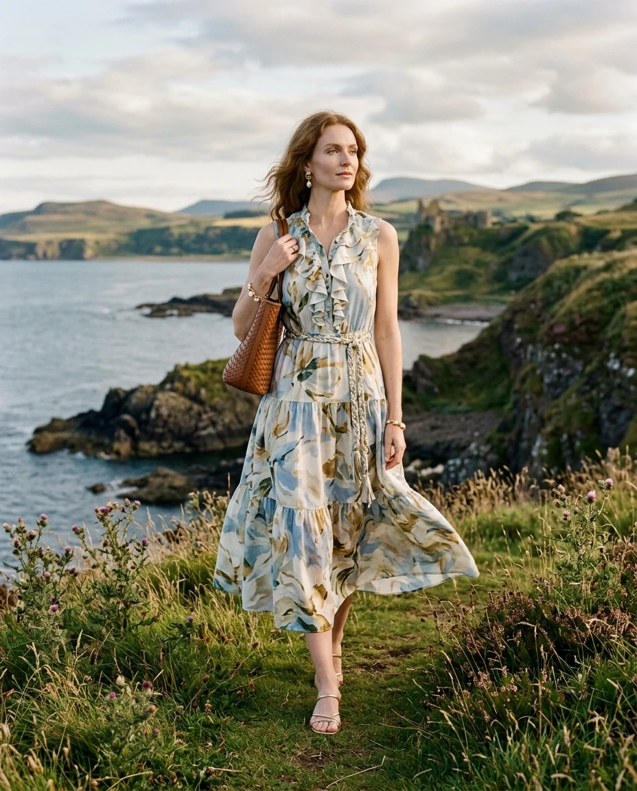 Gemma Deeks Style Guide: Resort Wear Designer Summer Dresses in Scotland Summer 2026