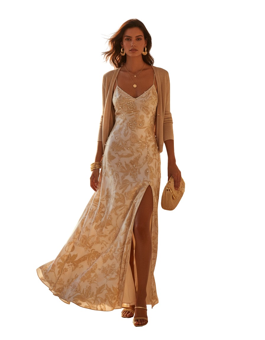 Gemma Deeks Style Guide: Resort Wear dinner outfit in Ibiza Summer 2026