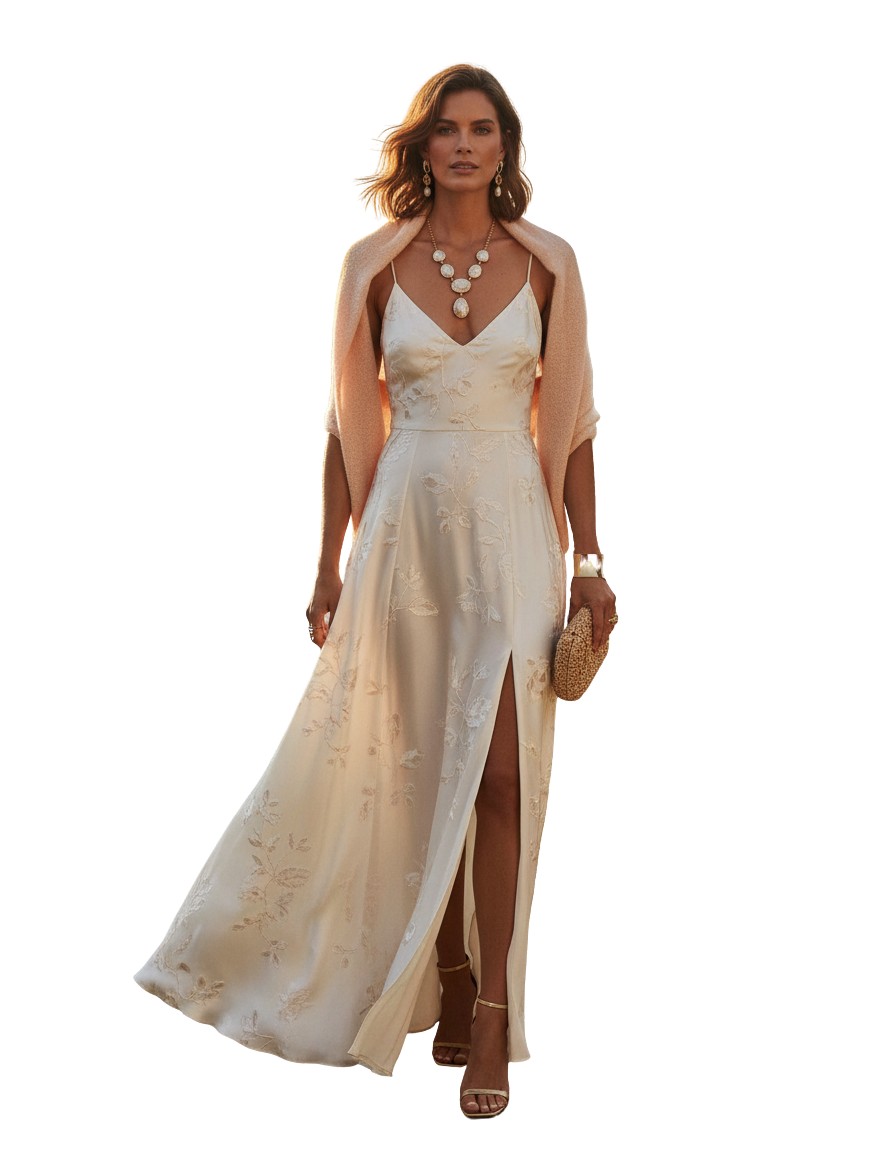 Gemma Deeks Style Guide: Resort Wear dinner outfit in Napa Valley Summer 2026