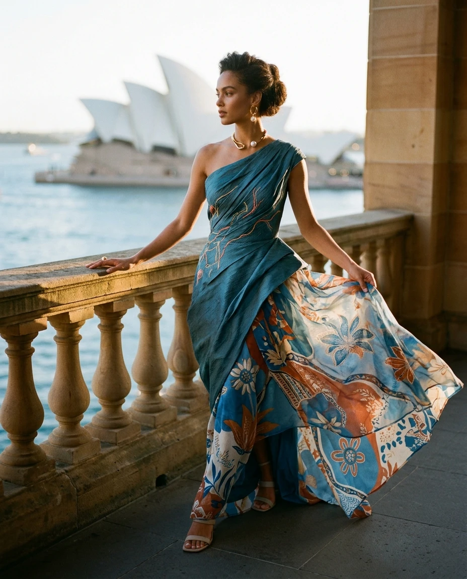 Gemma Deeks Style Guide: Resort Wear gala gown in Australia Summer 2026
