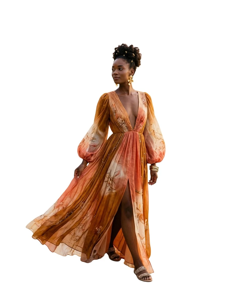 Gemma Deeks Style Guide: Resort Wear gala gown in Bali Summer 2026