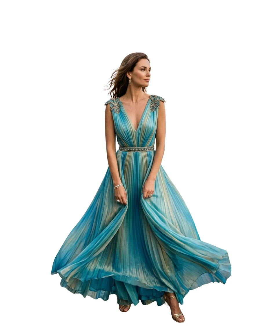 Gemma Deeks Style Guide: Resort Wear gala gown in Capri Summer 2026