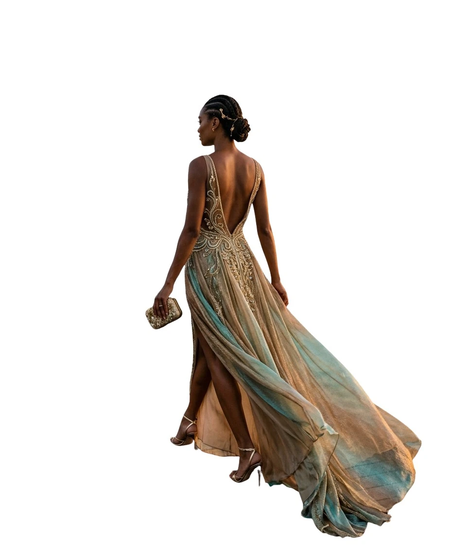 Gemma Deeks Style Guide: Resort Wear gala gown in Maldives Summer 2026