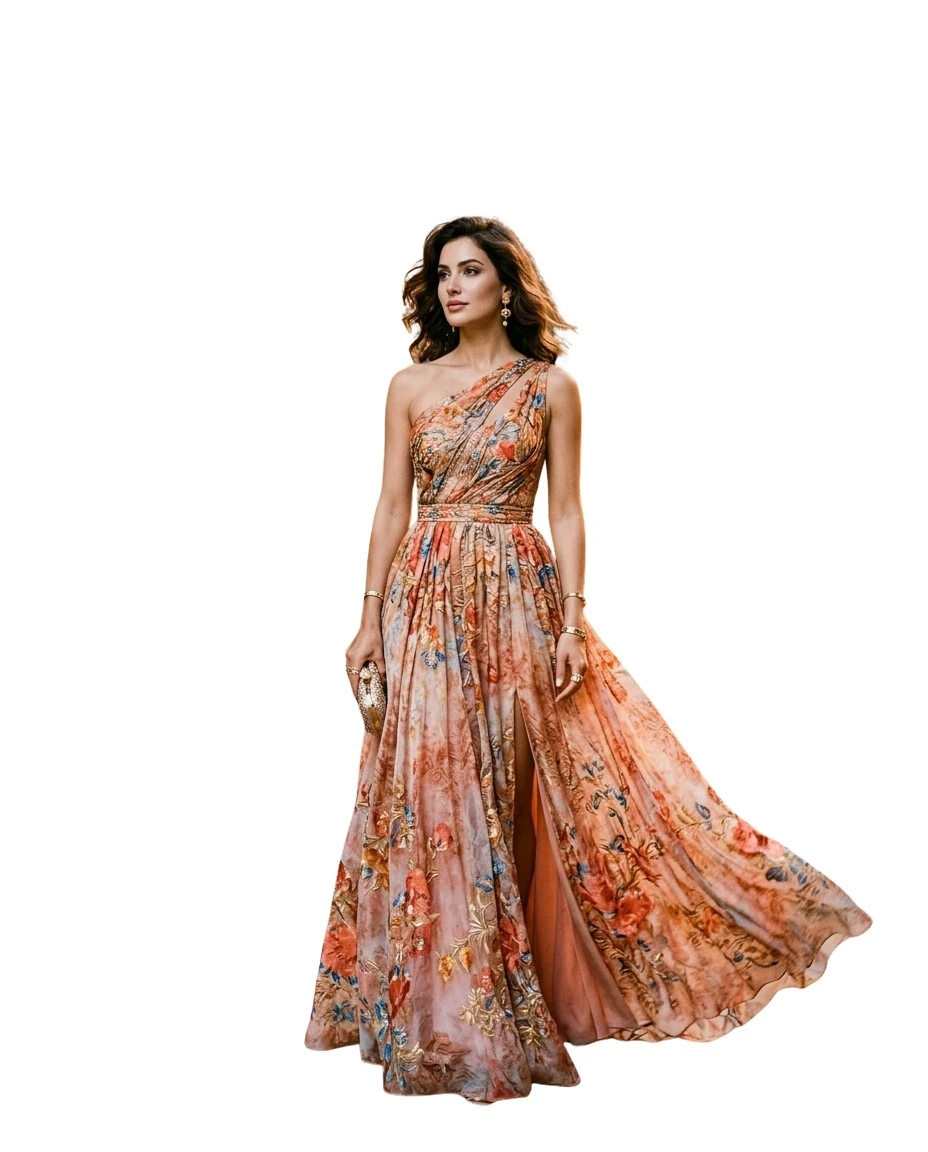 Gemma Deeks Style Guide: Resort Wear gala gown in Moroco Summer 2026