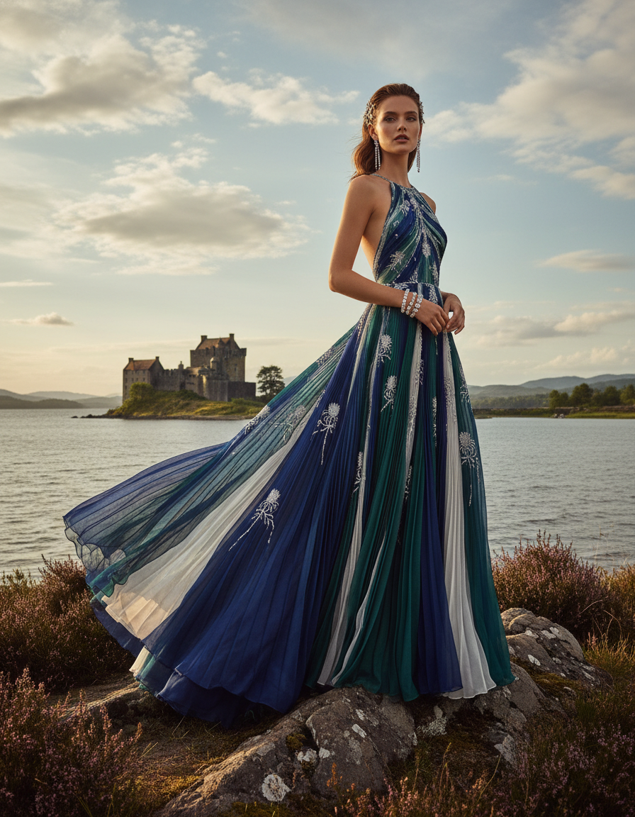 Gemma Deeks Style Guide: Resort Wear gala gown in Scotland Summer 2026