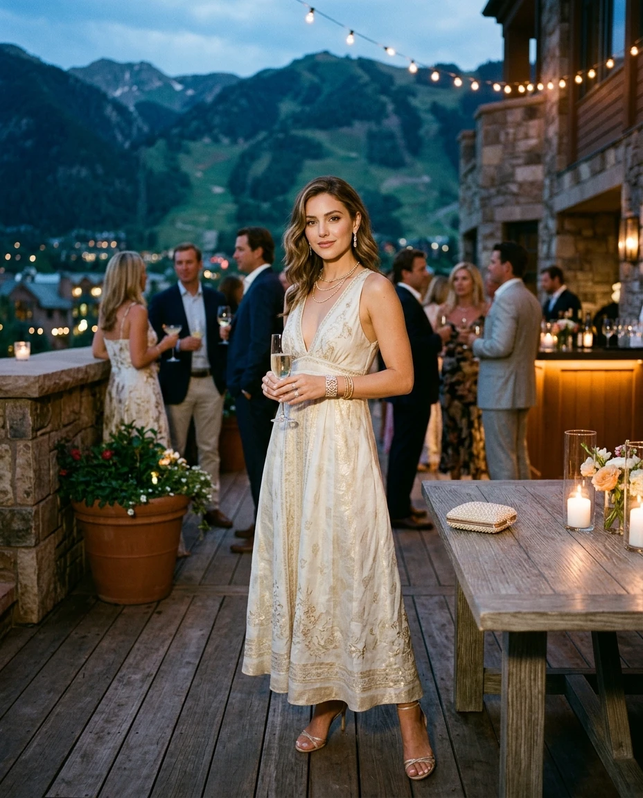 Gemma Deeks Style Guide: Resort Wear Holiday parties in Aspen Summer 2026