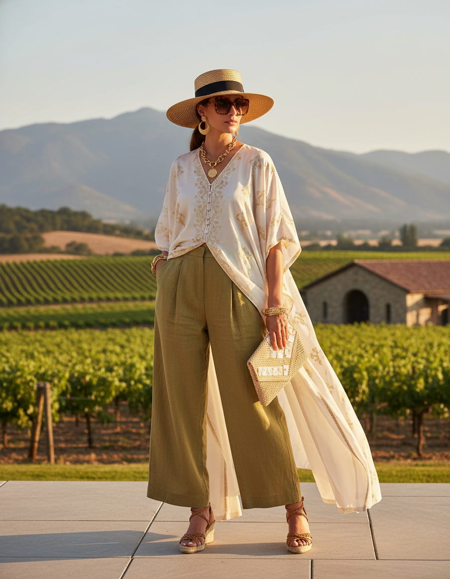 Gemma Deeks Style Guide: Resort Wear Holiday parties in Napa Valley Summer 2026