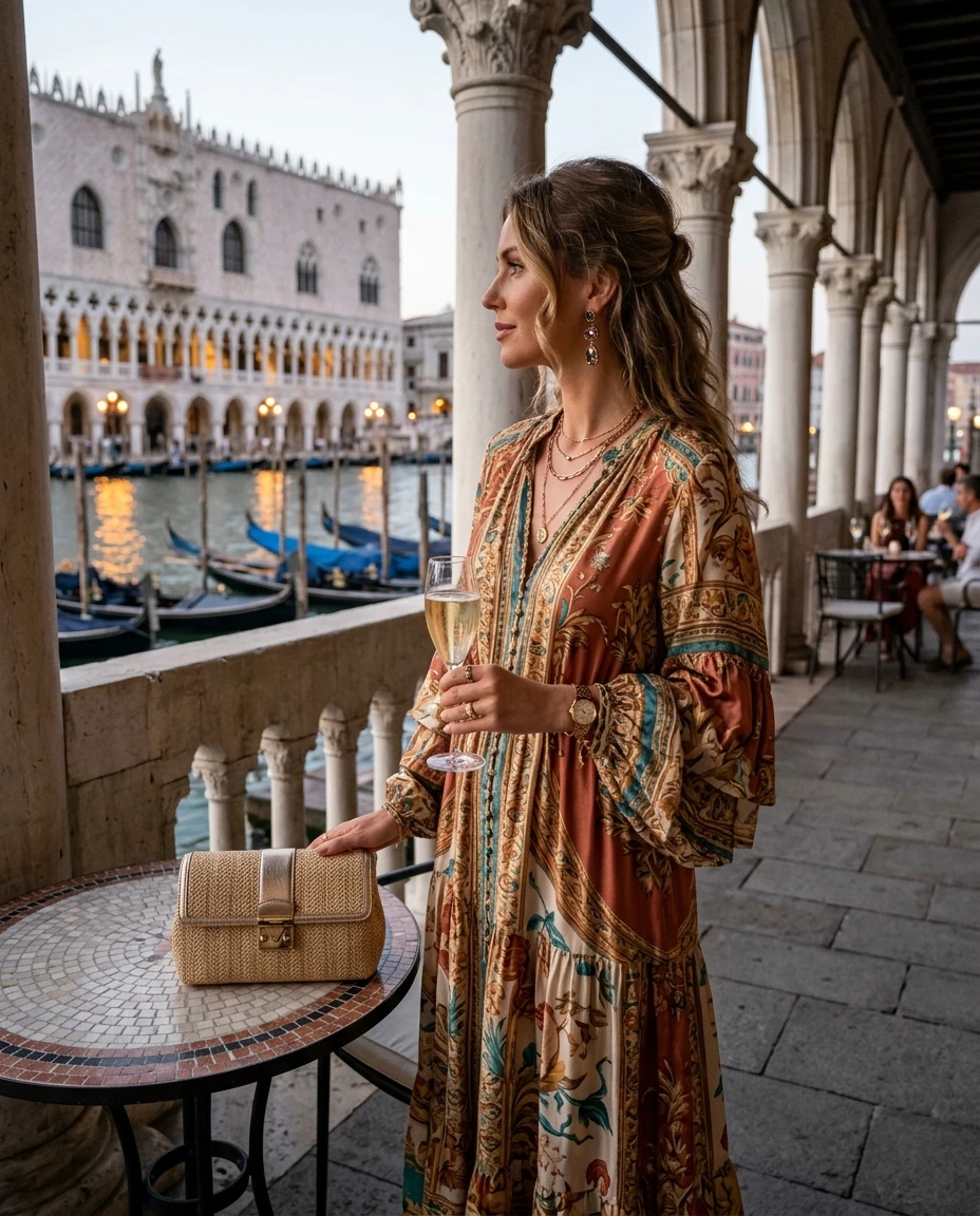 Gemma Deeks Style Guide: Resort Wear Holiday parties in Venice Summer 2026