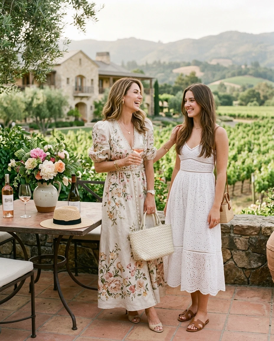Gemma Deeks Style Guide: Resort Wear Mother’s Day in Napa Valley Summer 2026