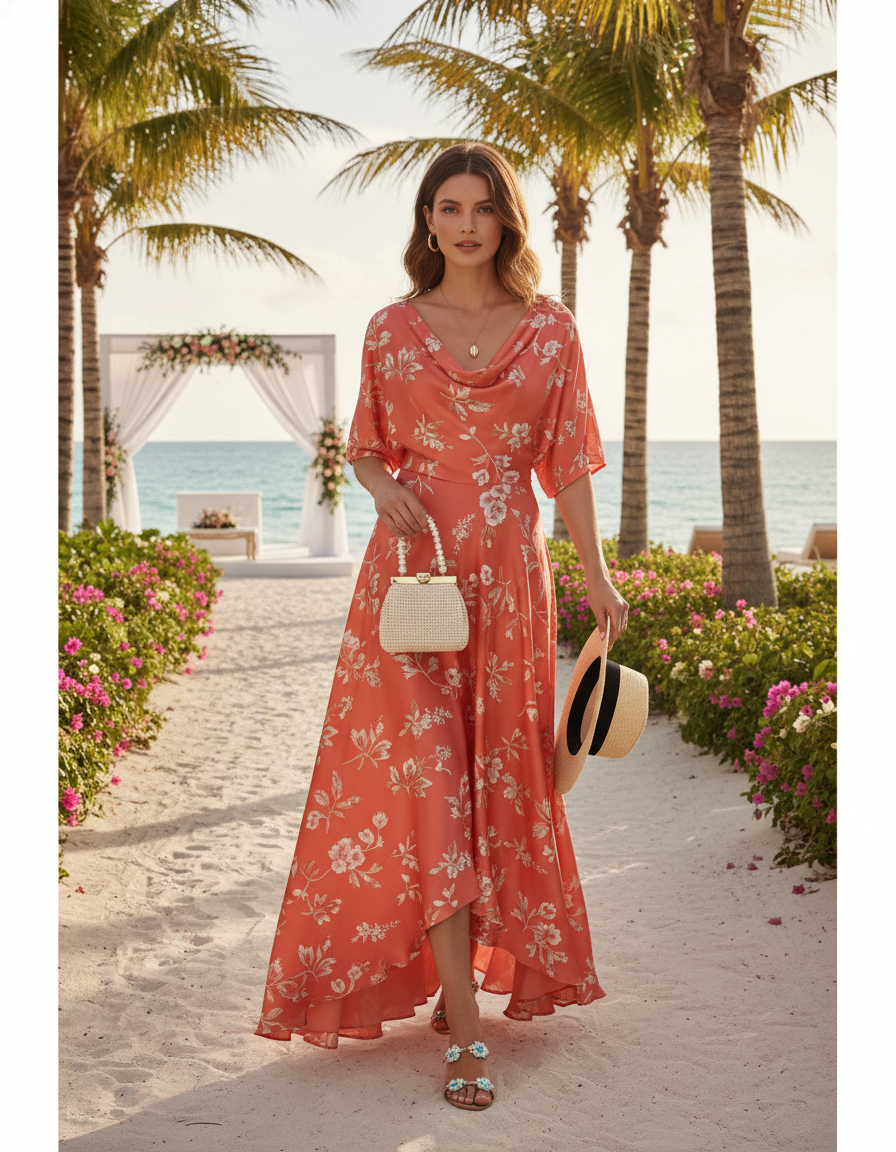 Gemma Deeks Style Guide: Resort Wear wedding guest dress in Florida Summer 2026