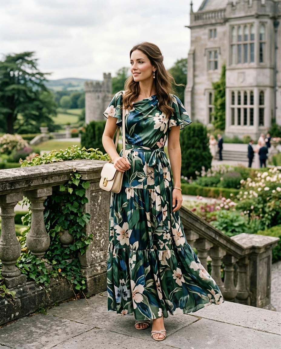 Gemma Deeks Style Guide: Resort Wear wedding guest dress in Ireland Summer 2026
