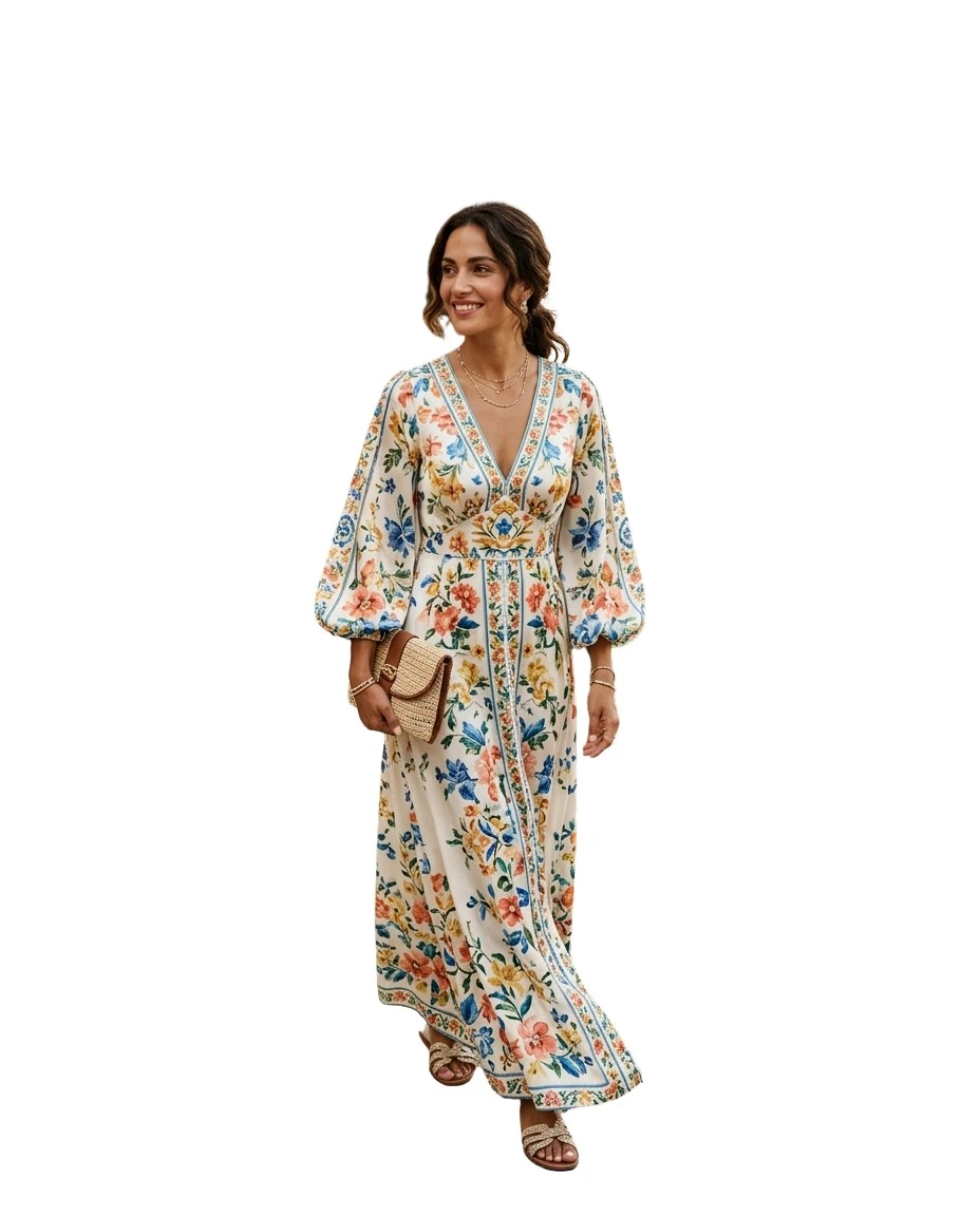 Gemma Deeks Style Guide: Resort Wear wedding guest dress in Sicily Summer 2026