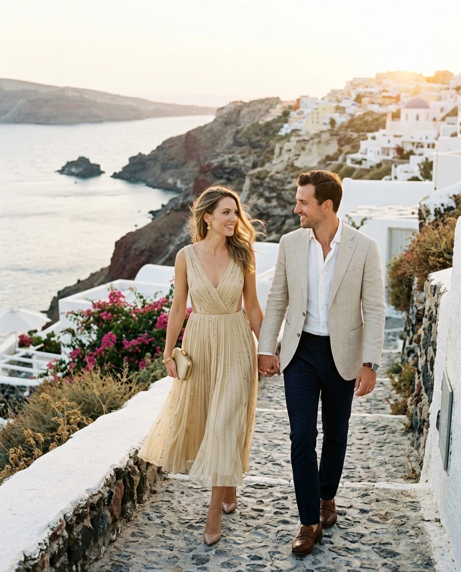 Gemma Deeks Style Guide: Semi Formal Anniversary in Crete Summer 2026