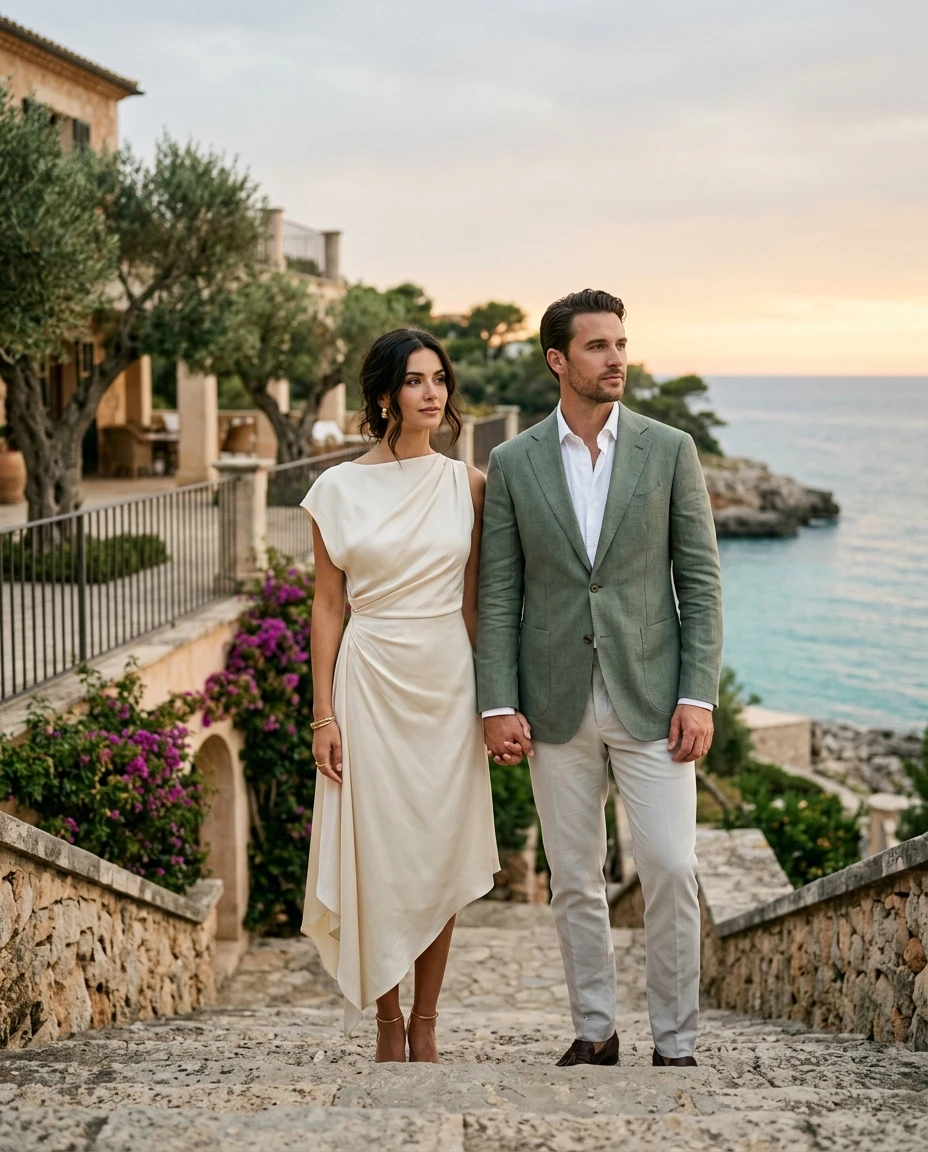 Gemma Deeks Style Guide: Semi Formal Anniversary in Majorca Summer 2026