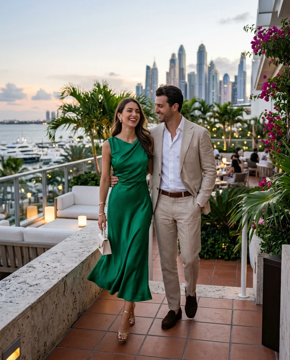 Gemma Deeks Style Guide: Semi Formal Anniversary in Miami Summer 2026