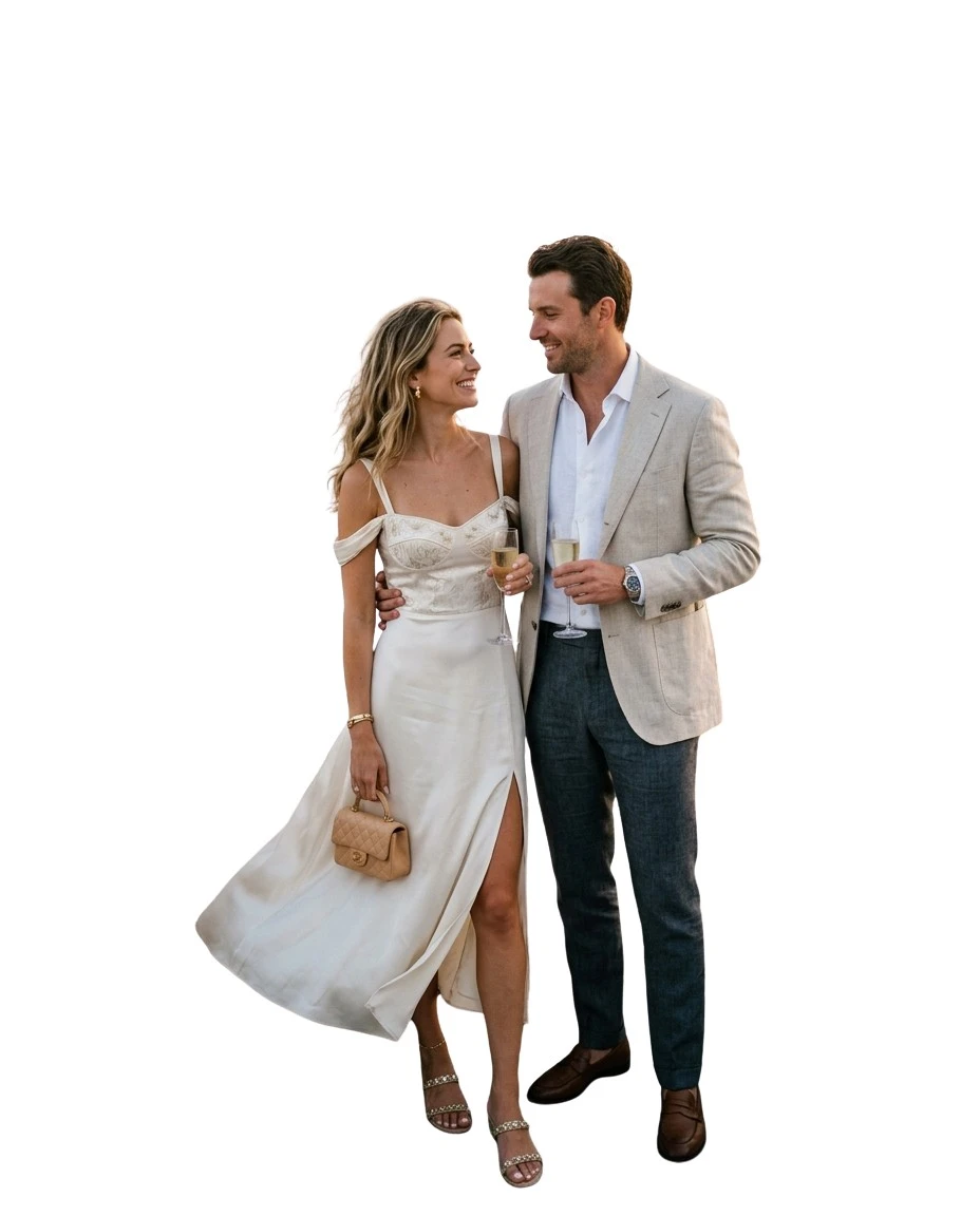 Gemma Deeks Style Guide: Semi Formal Anniversary in Mykonos Summer 2026