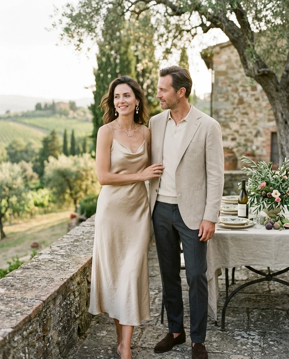 Gemma Deeks Style Guide: Semi Formal Anniversary in Tuscany Summer 2026
