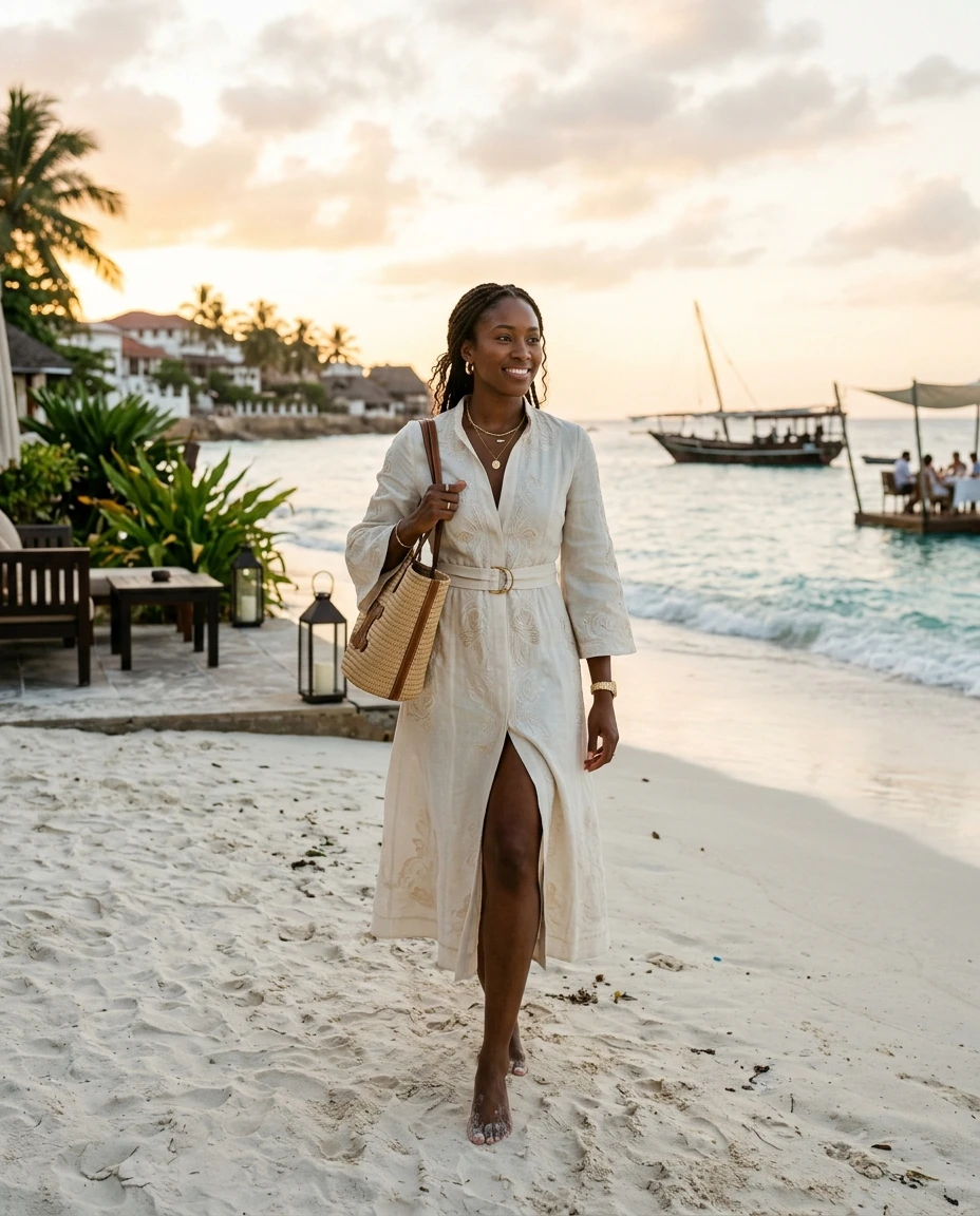 Gemma Deeks Style Guide: Semi Formal Birthday in Zanzibar Summer 2026