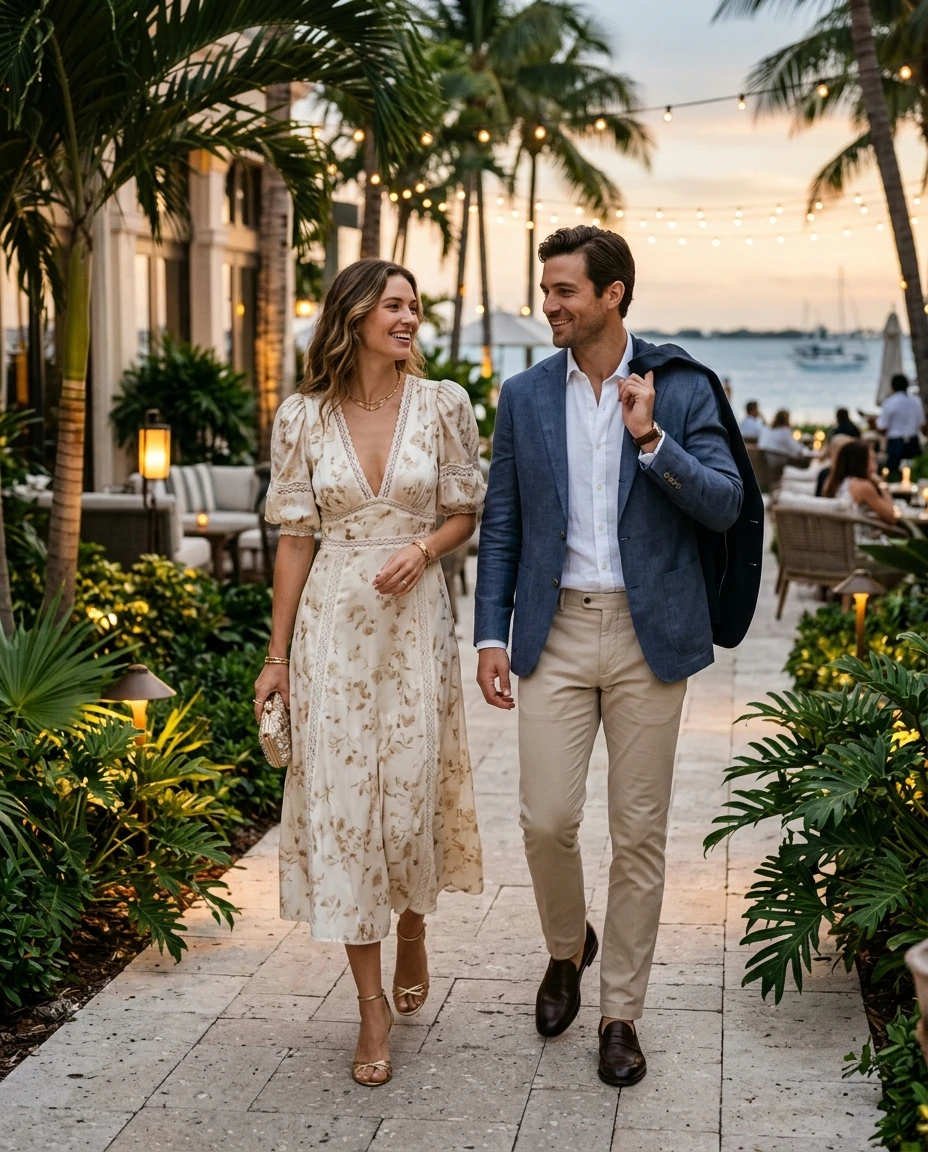 Gemma Deeks Style Guide: Semi Formal Date night in Florida Summer 2026
