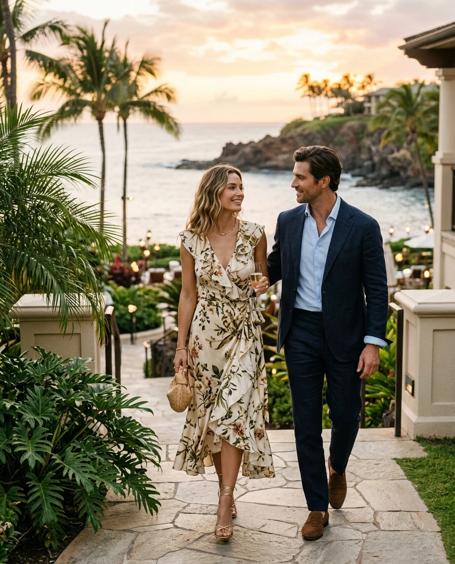 Gemma Deeks Style Guide: Semi Formal Date night in Hawaii Summer 2026