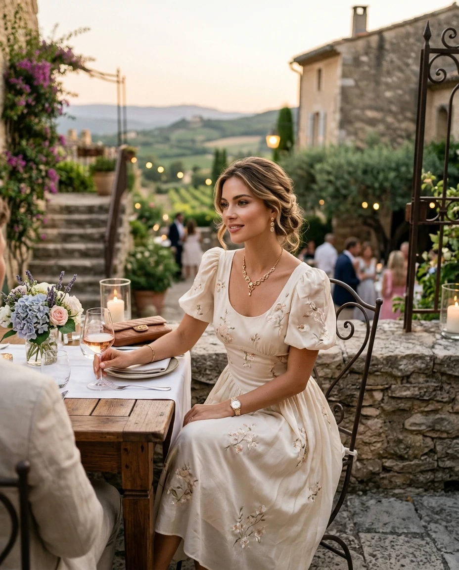 Gemma Deeks Style Guide: Semi Formal Date night in Provence France Summer 2026
