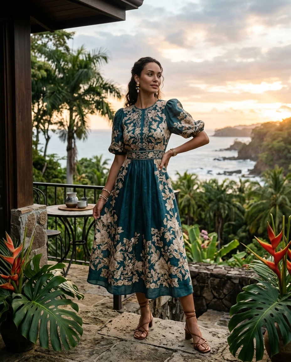 Gemma Deeks Style Guide: Semi Formal Designer Summer Dresses in Costa Rica Summer 2026