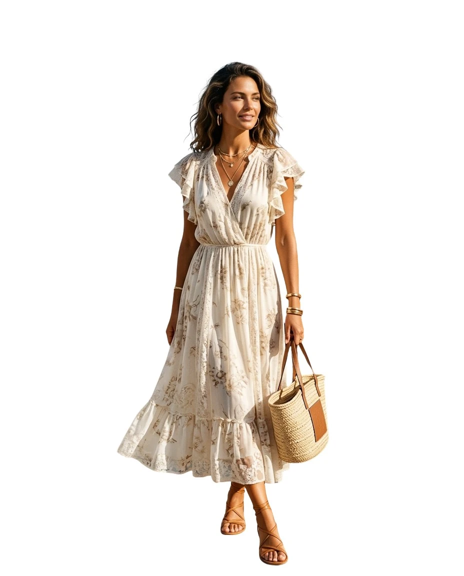 Gemma Deeks Style Guide: Semi Formal Designer Summer Dresses in La Romana Summer 2026