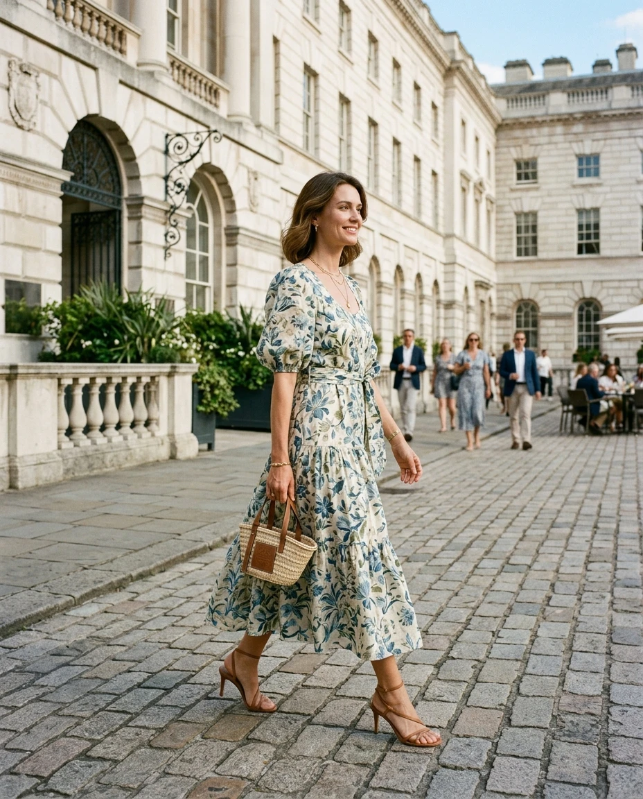 Gemma Deeks Style Guide: Semi Formal Designer Summer Dresses in London Summer 2026