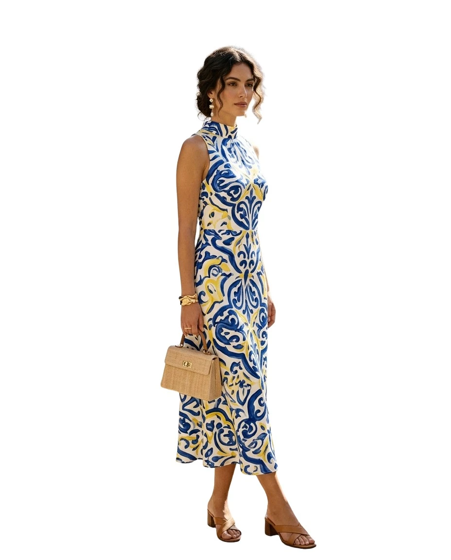 Gemma Deeks Style Guide: Semi Formal Designer Summer Dresses in Sicily Summer 2026