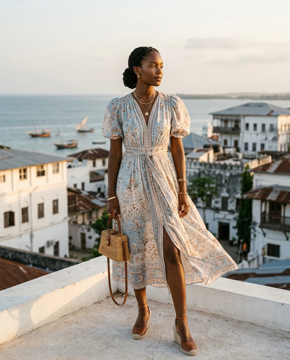 Gemma Deeks Style Guide: Semi Formal Designer Summer Dresses in Zanzibar Summer 2026