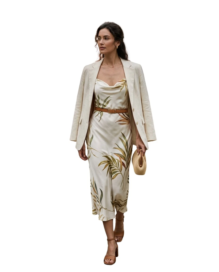 Gemma Deeks Style Guide: Semi Formal dinner outfit in Phuket Summer 2026
