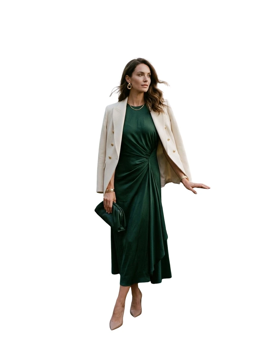 Gemma Deeks Style Guide: Semi Formal dinner outfit in Scotland Summer 2026