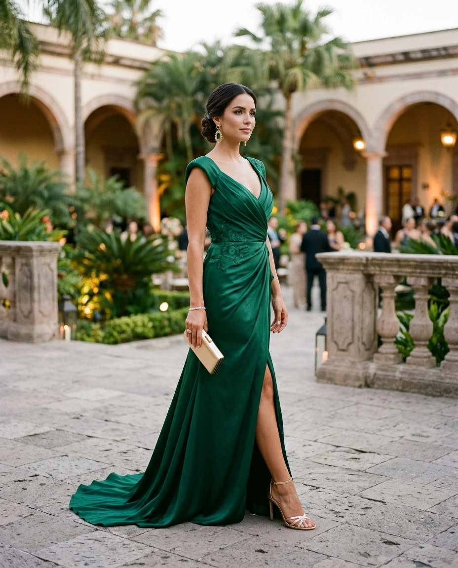 Gemma Deeks Style Guide: Semi Formal gala gown in Mexico Summer 2026