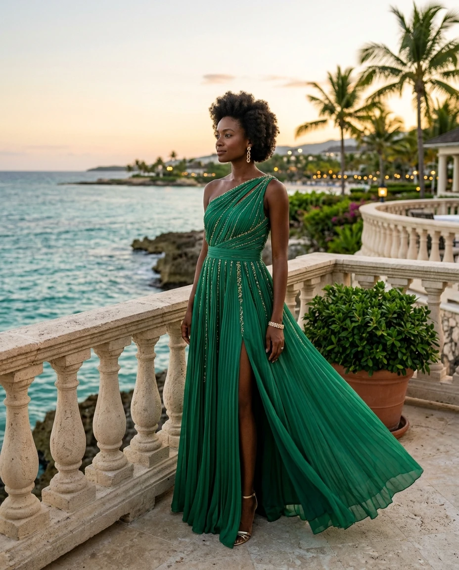 Gemma Deeks Style Guide: Semi Formal gala gown in Montego Bay Summer 2026