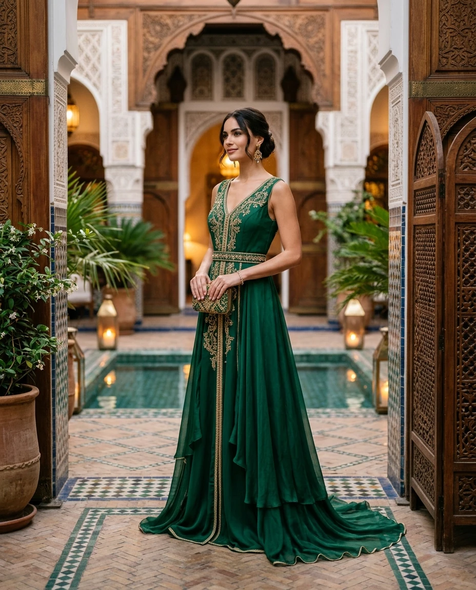 Gemma Deeks Style Guide: Semi Formal gala gown in Moroco Summer 2026