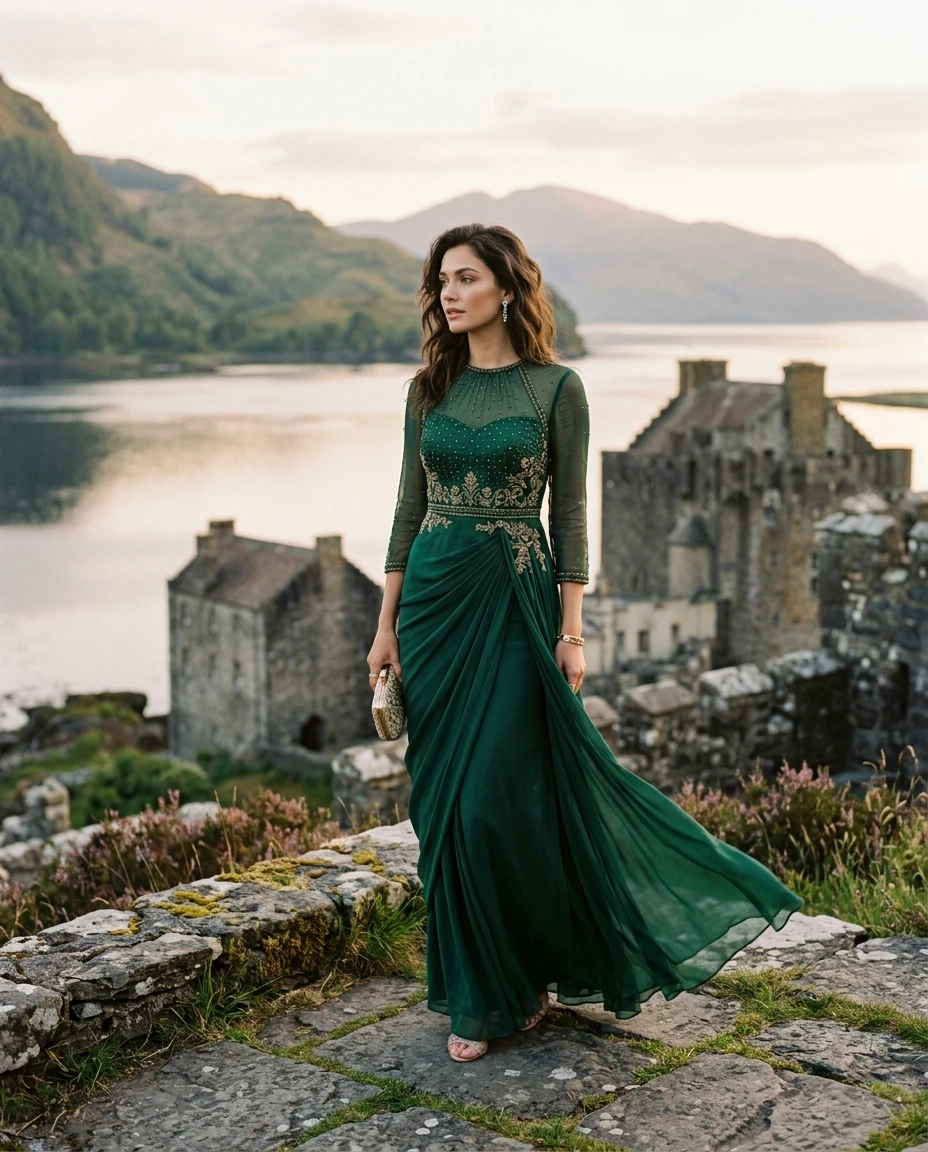 Gemma Deeks Style Guide: Semi Formal gala gown in Scotland Summer 2026