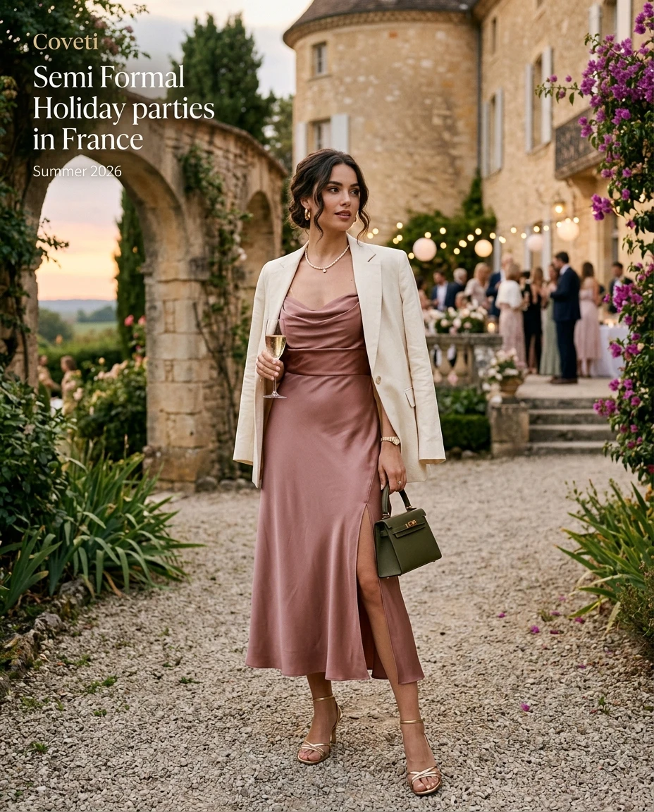 Gemma Deeks Style Guide: Semi Formal Holiday parties in France Summer 2026