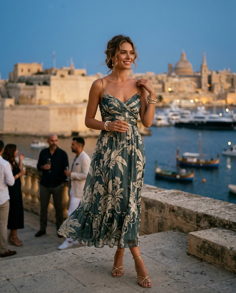 Gemma Deeks Style Guide: Semi Formal Holiday parties in Malta Summer 2026