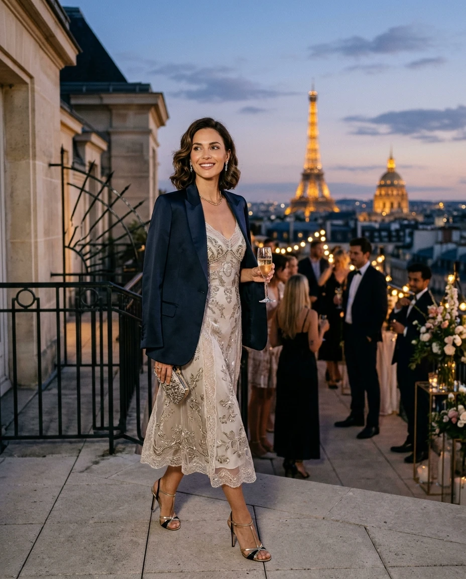 Gemma Deeks Style Guide: Semi Formal Holiday parties in Paris Summer 2026