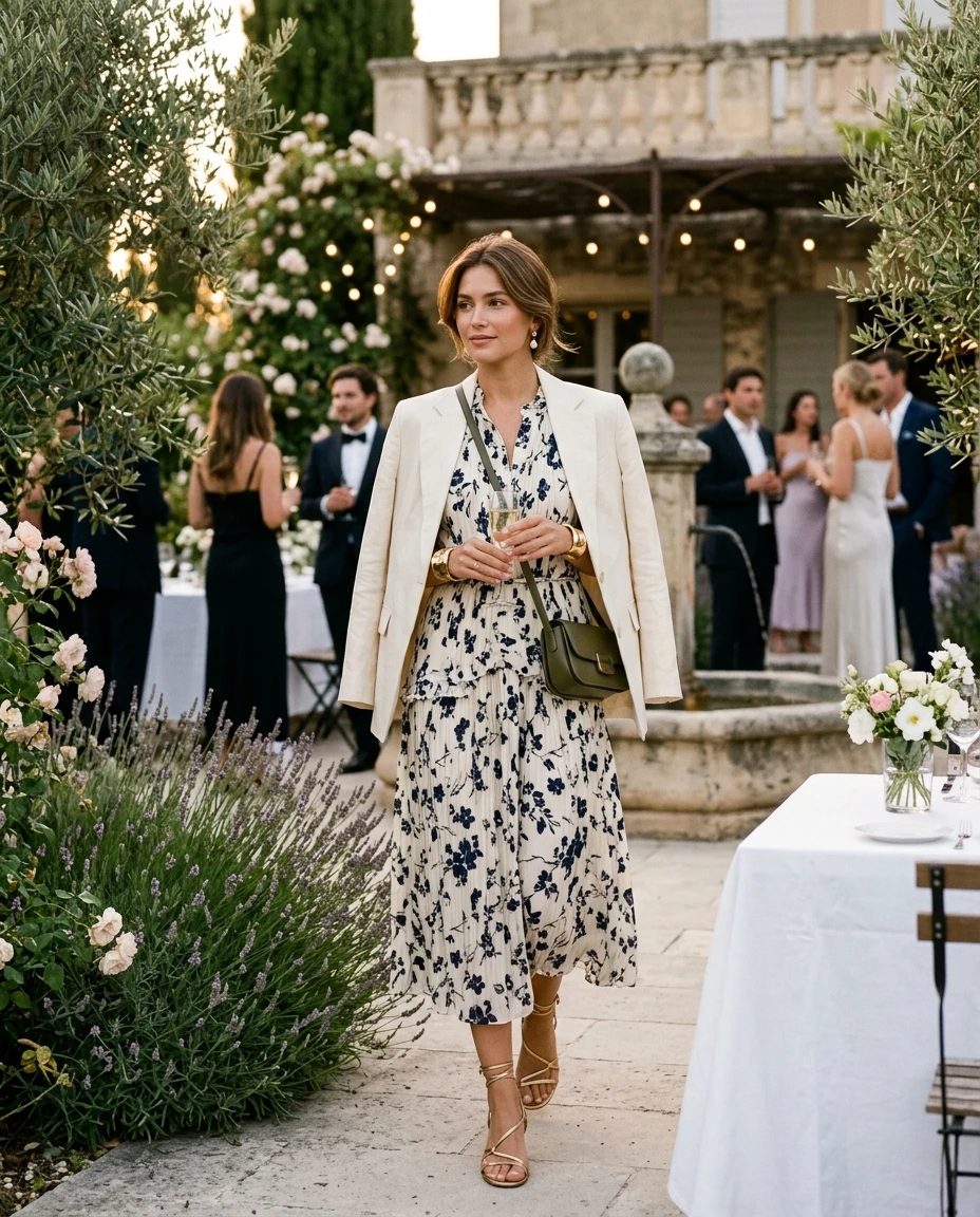 Gemma Deeks Style Guide: Semi Formal Holiday parties in Provence France Summer 2026