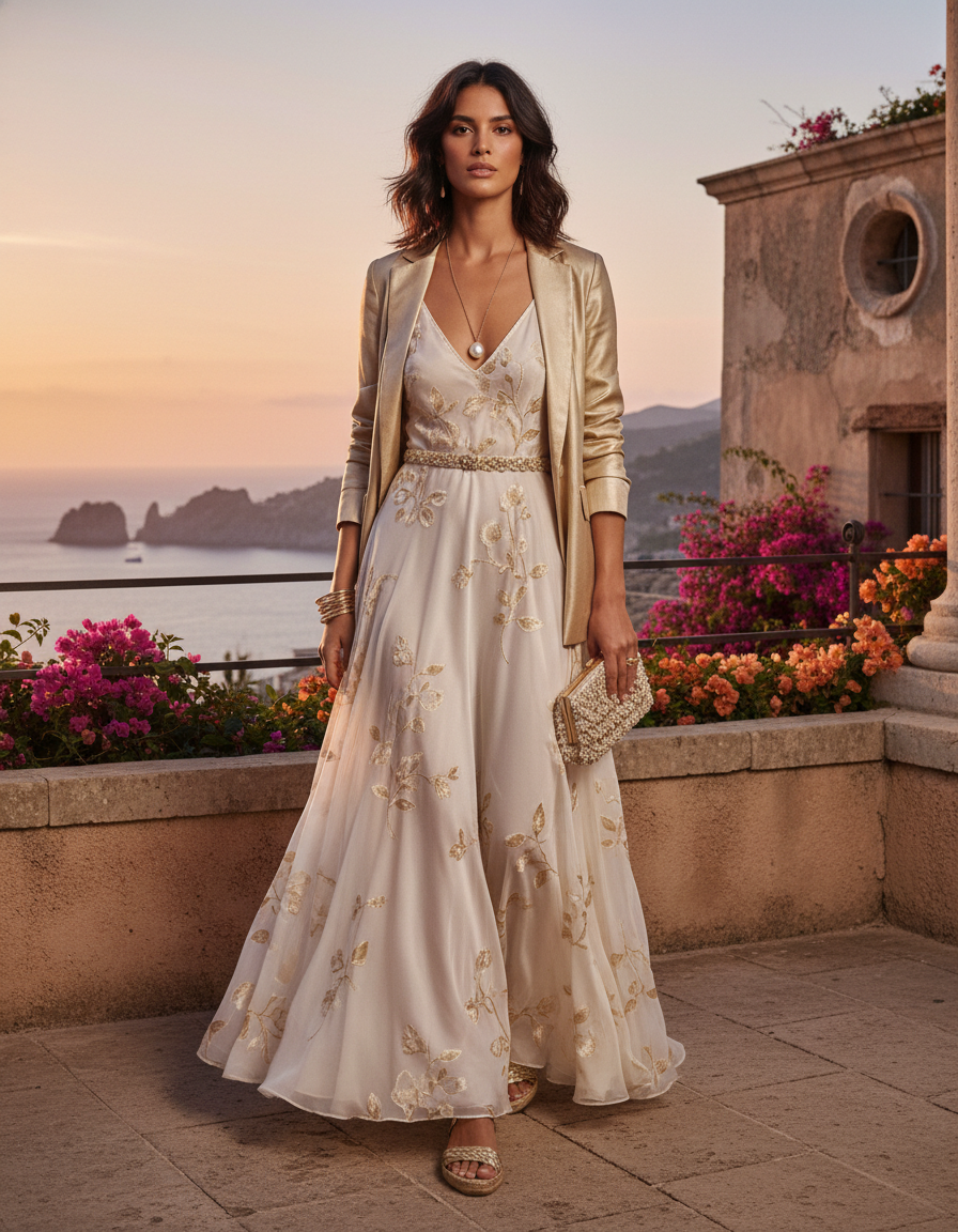 Gemma Deeks Style Guide: Semi Formal Holiday parties in Sicily Summer 2026